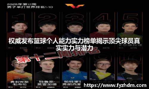 权威发布篮球个人能力实力榜单揭示顶尖球员真实实力与潜力